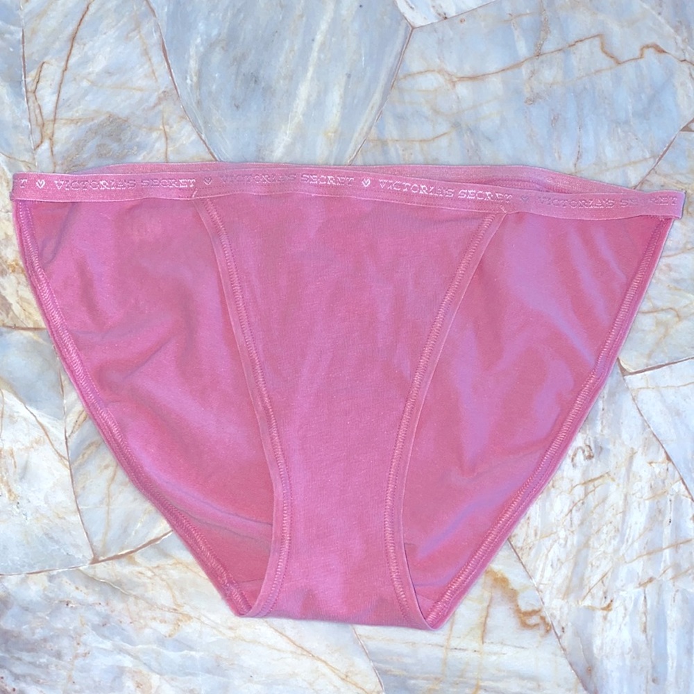 Victoria Secret Pink Logo Cotton Panty Small